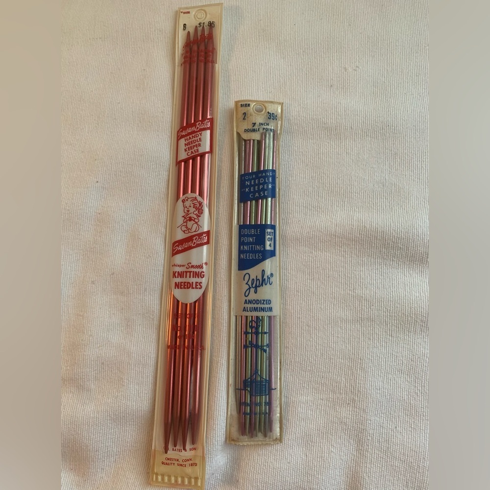 Vintage Susan Bates Double Pointed Knitting Needles